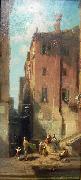 Carl Spitzweg Venetian Street oil painting